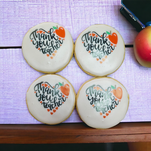 Teacher Appreciation Custom Sugar Cookies